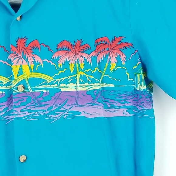 Malihini Hawaii Hawaiian Aloha Shirt Large VB15 - Picture 2 of 6